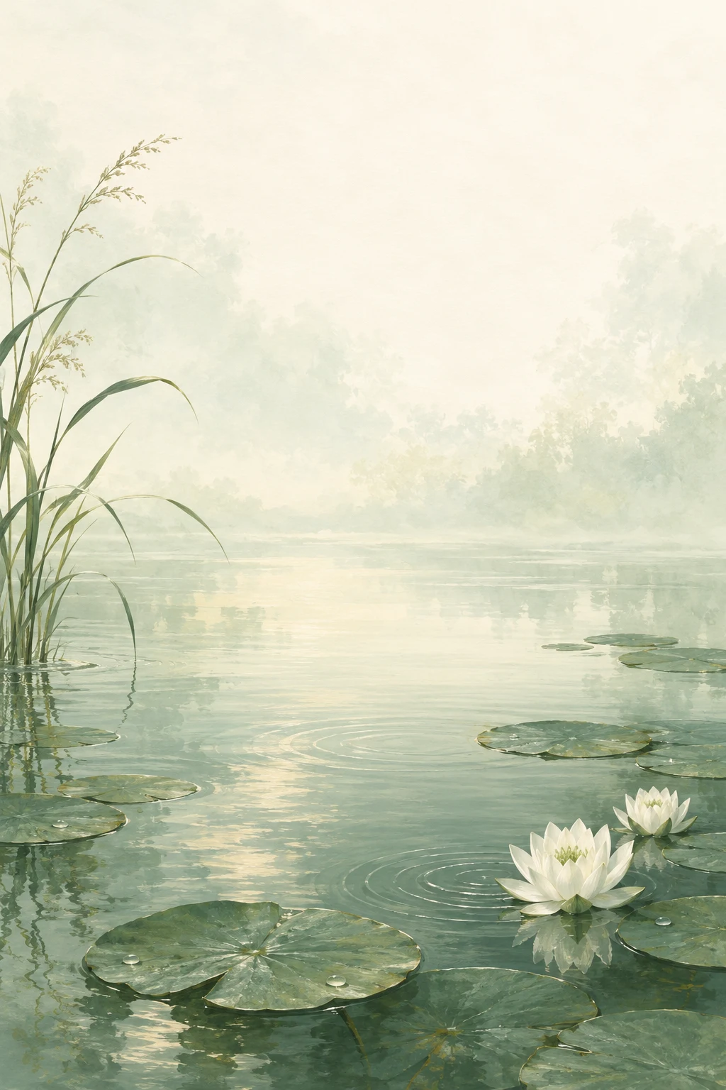 Template undangan Botanical Celadon