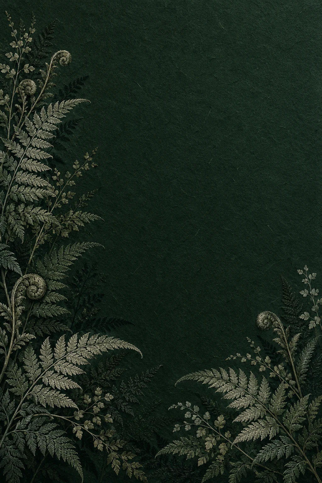 Template undangan Botanical Fern