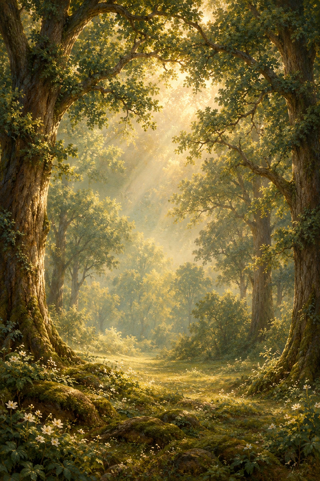 Template undangan Botanical Forest