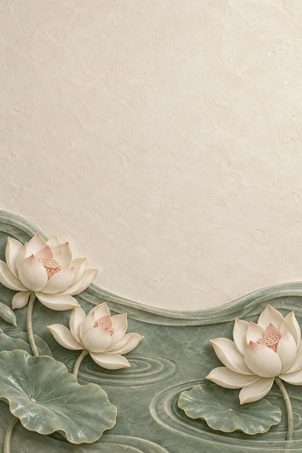 Template undangan Buddha Lotus