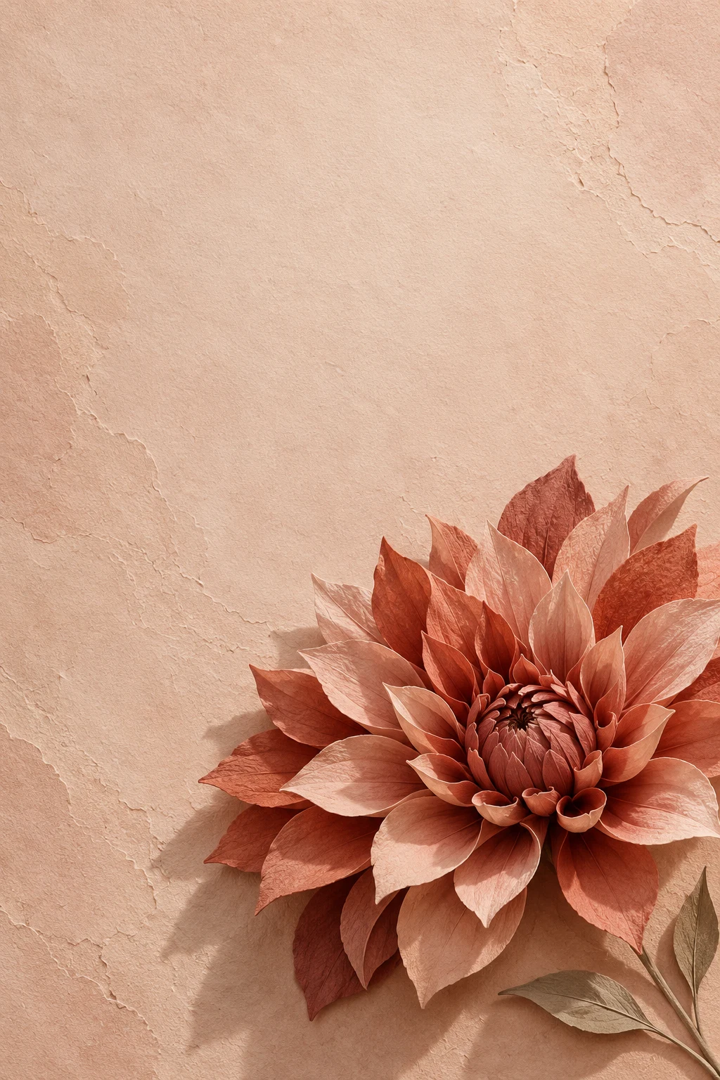Template undangan Floral Dahlia