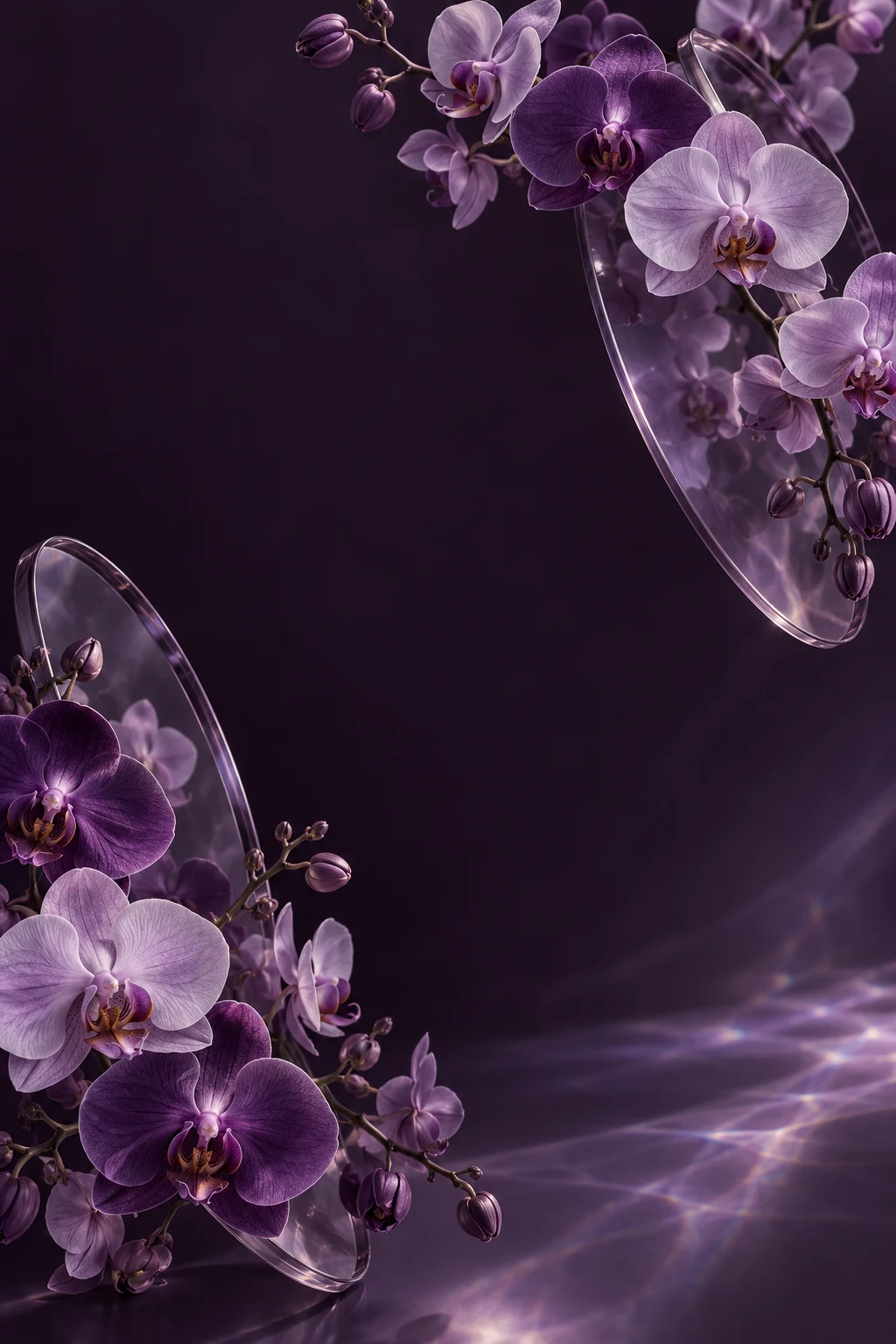 Template undangan Floral Orchid