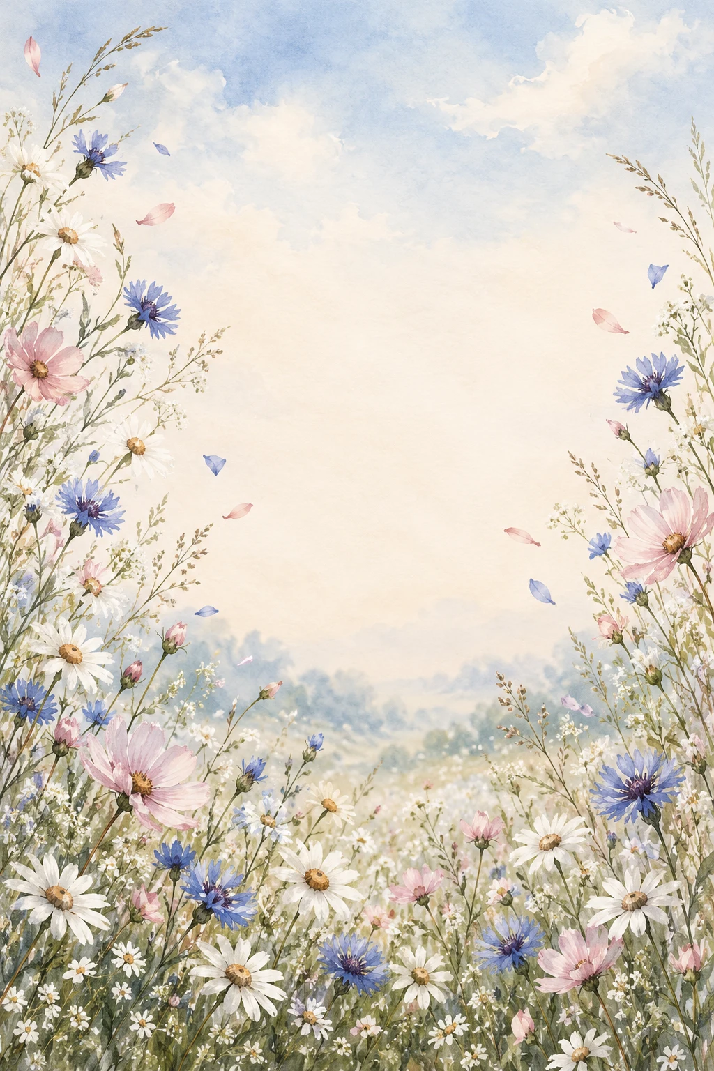 Template undangan Floral Wildflower