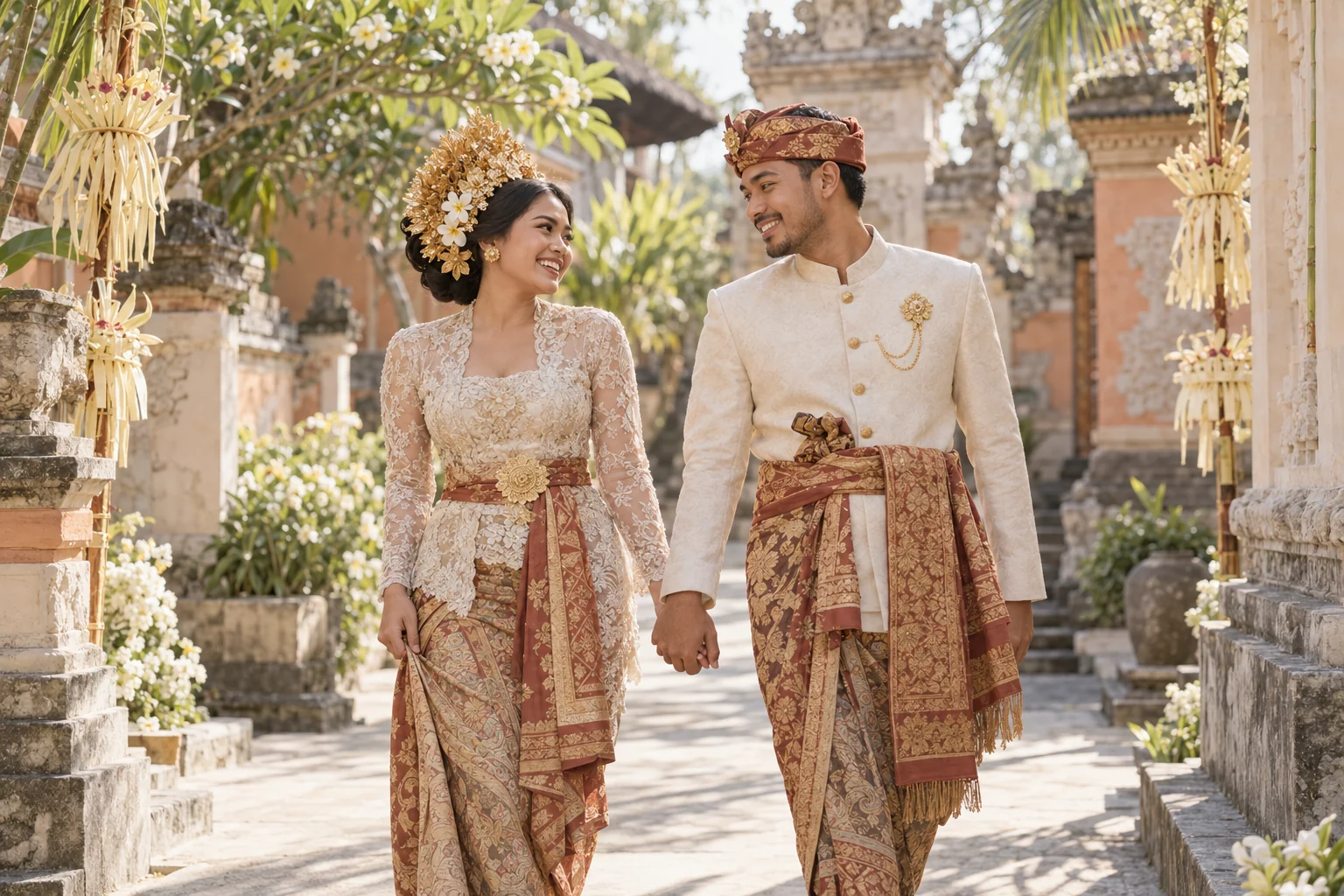 Potret kedua mempelai