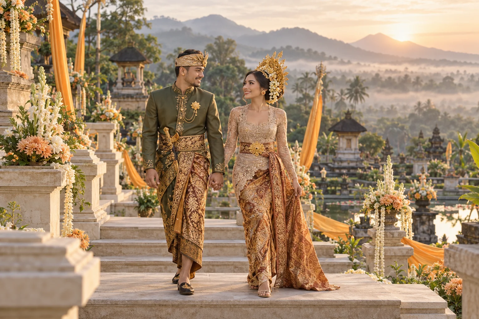 Potret kedua mempelai