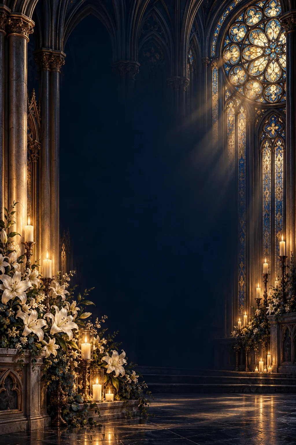 Template undangan Katolik Katedral