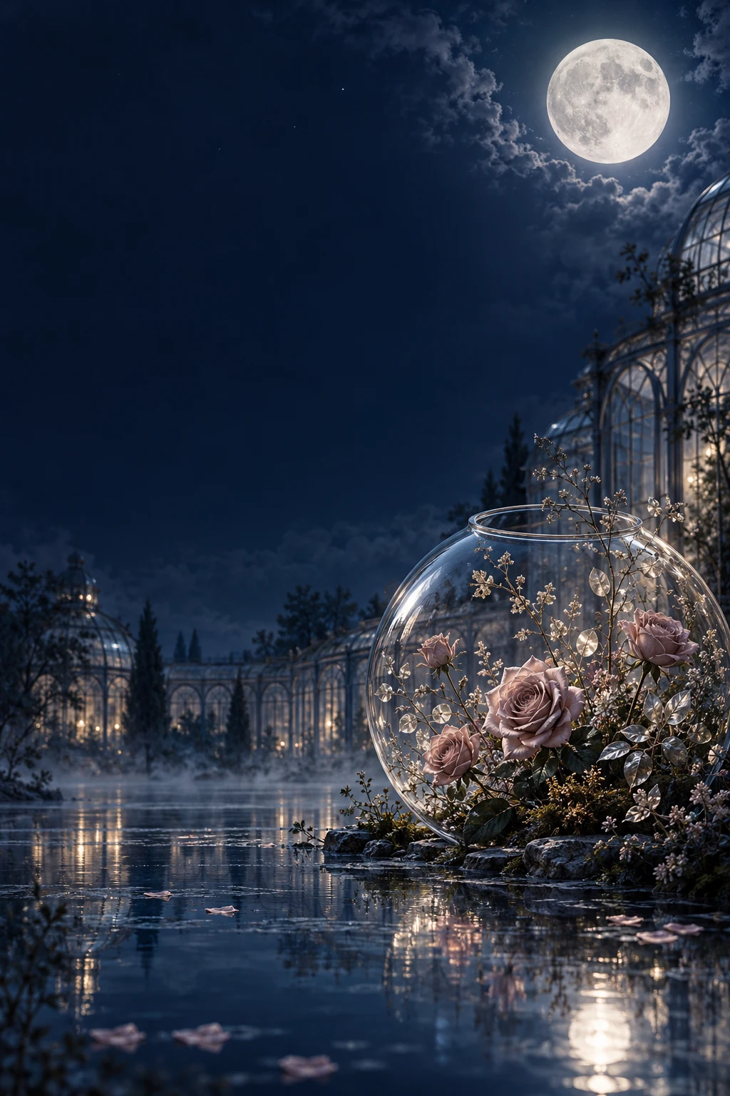 Template undangan Rose Midnight