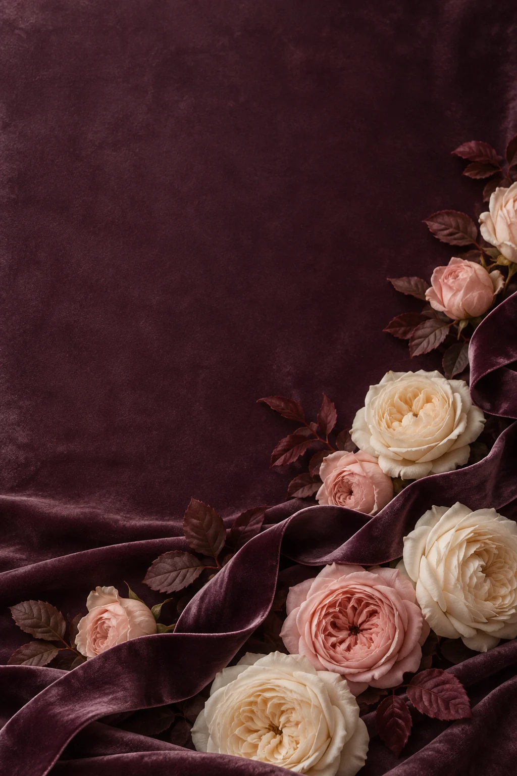 Template undangan Rose Velvet